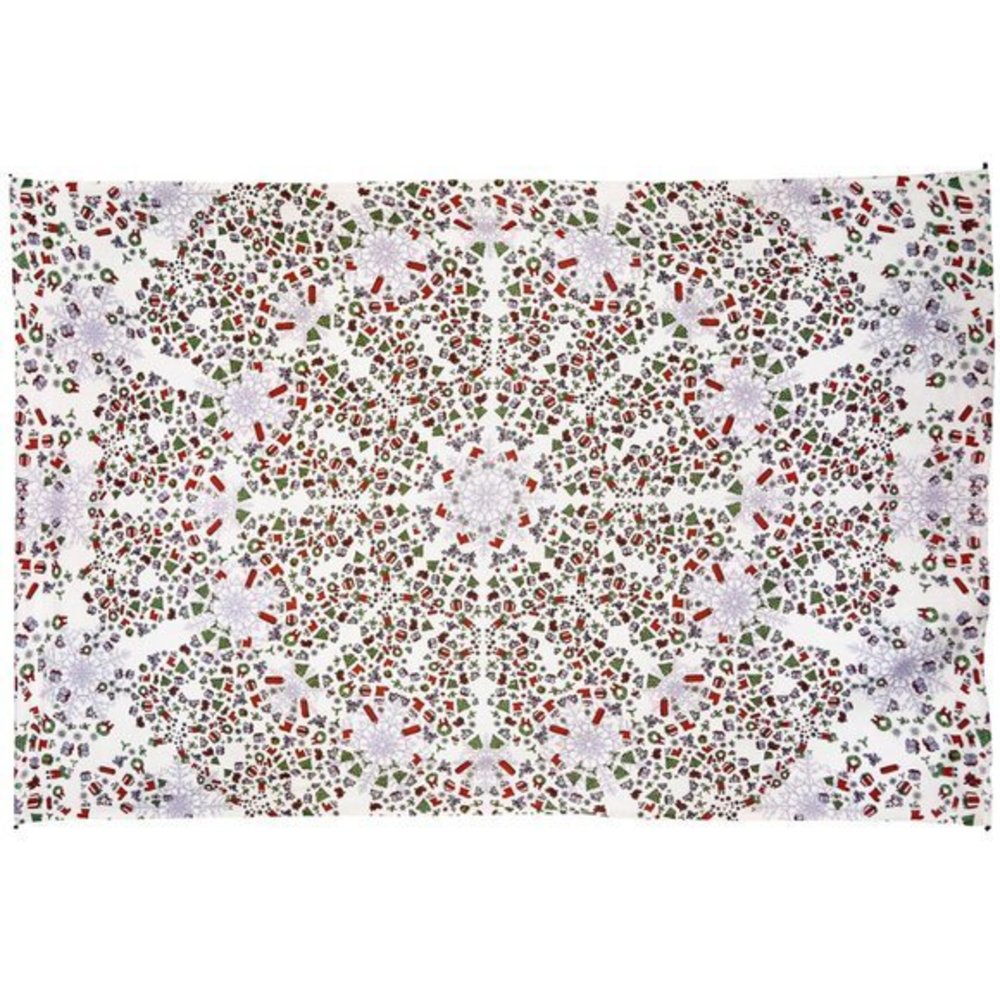 Christmas Mandala Tapestry 52x80" by Zest For Life